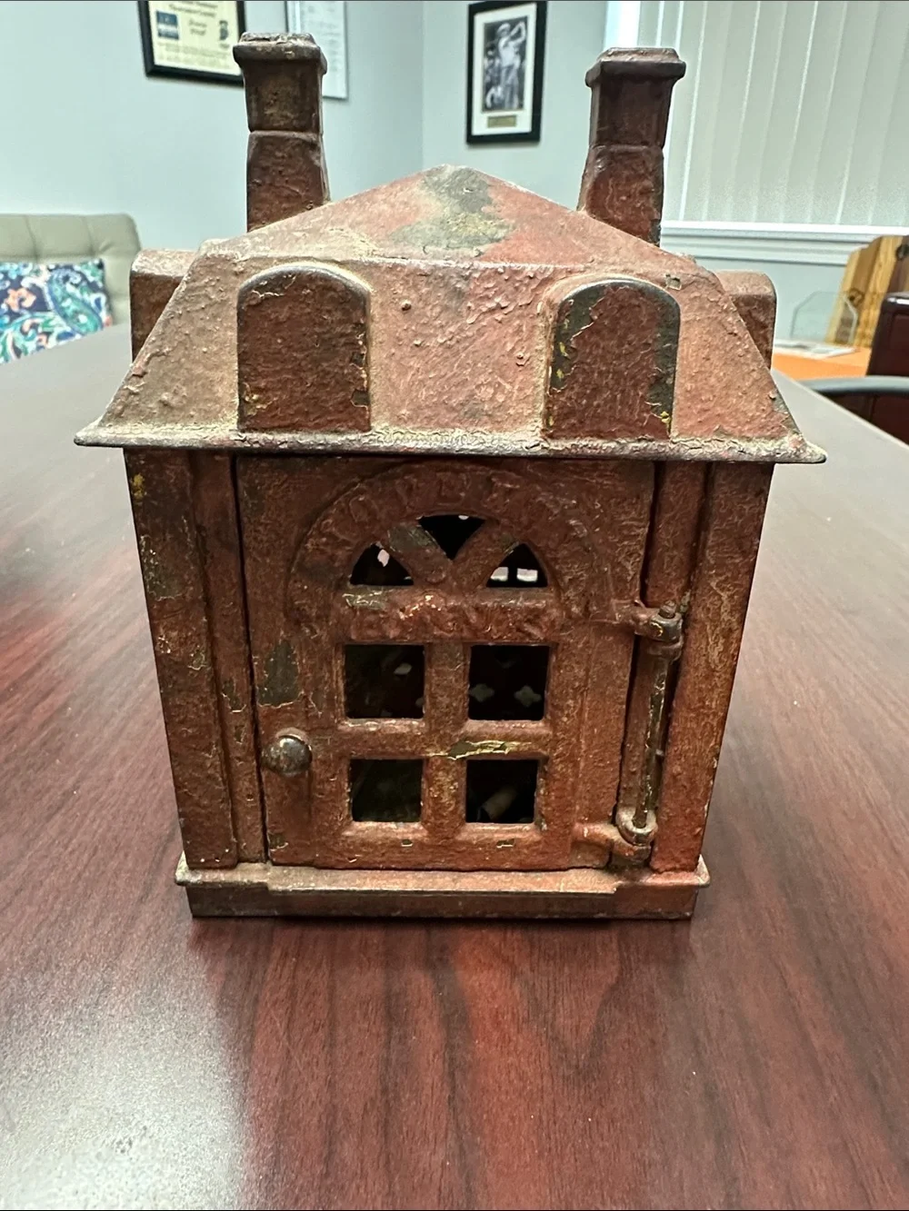 1878 JE Stevens Cast Iron Mechanical Bank